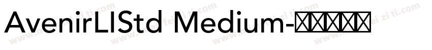 AvenirLIStd Medium字体转换